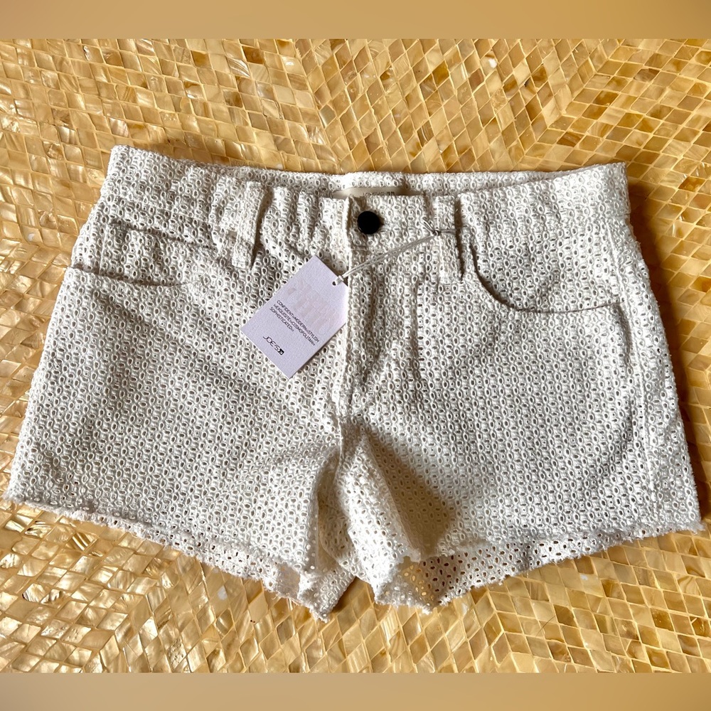 Joe's Jeans super chic white eyelet shorts NWT